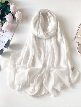 Solid Colour Chiffon Fashion Scarf